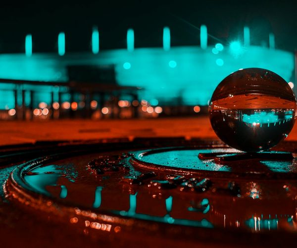 Abstract glowing sphere symbolizing focus and calm