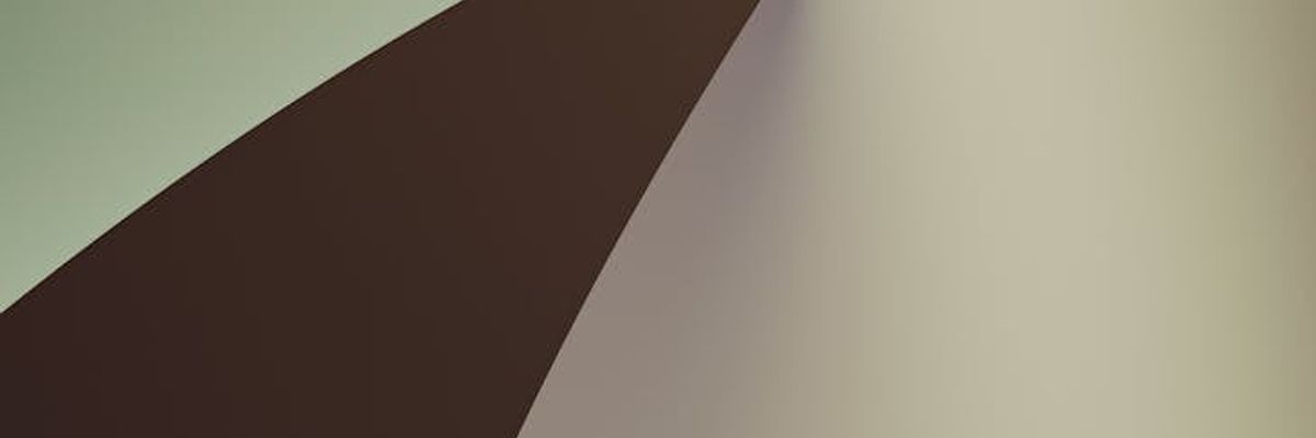 Minimalist landscape with abstract shapes